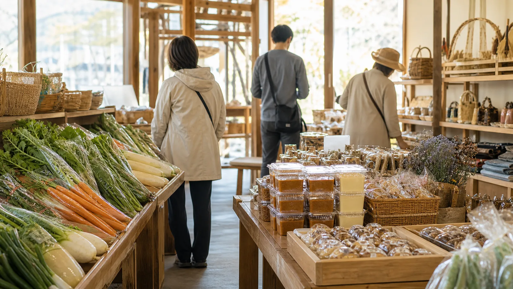 龍勢茶屋と直売の雰囲気を表す写真調イメージ