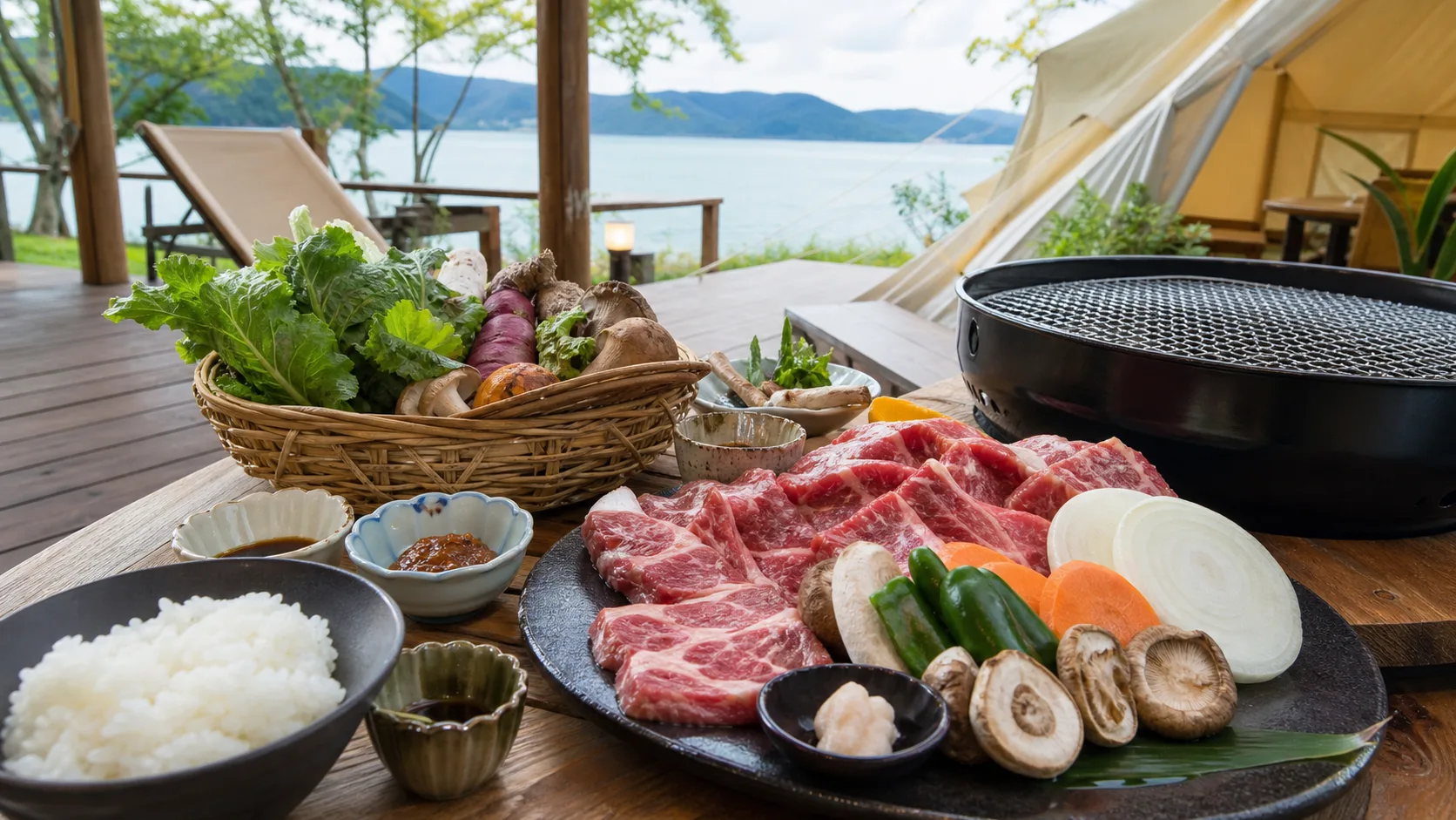 STAGEX高島の発酵BBQを思わせる写真調イメージ