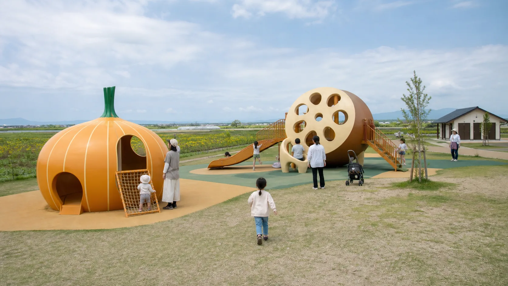 白石町の公園で子どもが遊ぶ家族向け寄り道の写真調イメージ