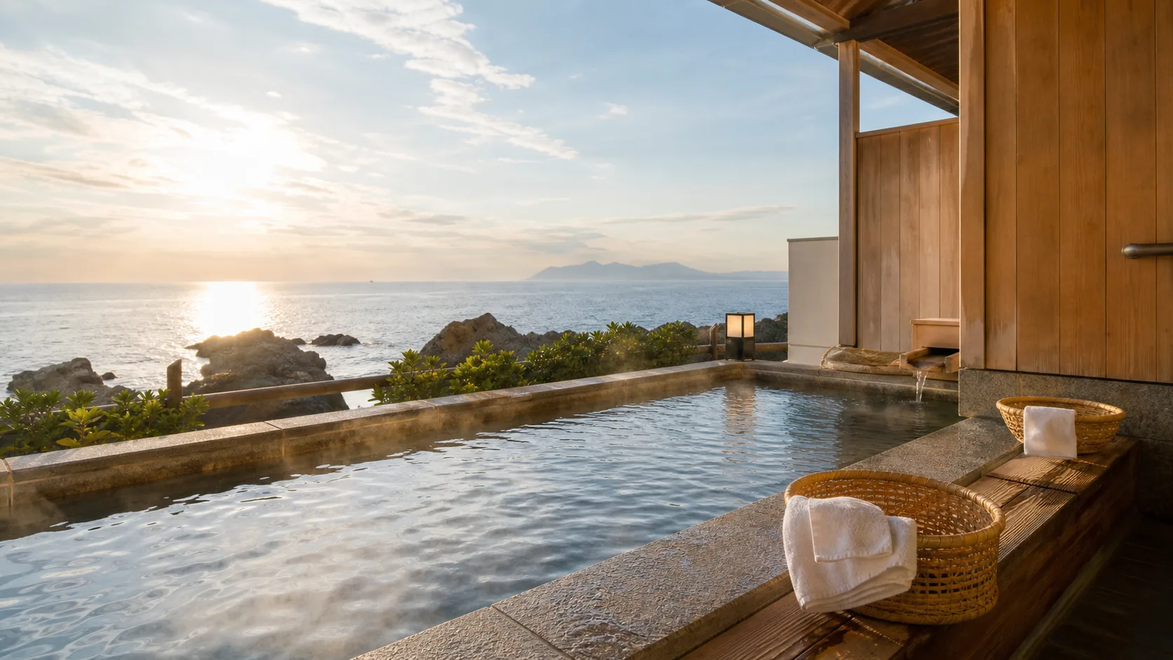 有明海を望む温泉休憩のイメージ